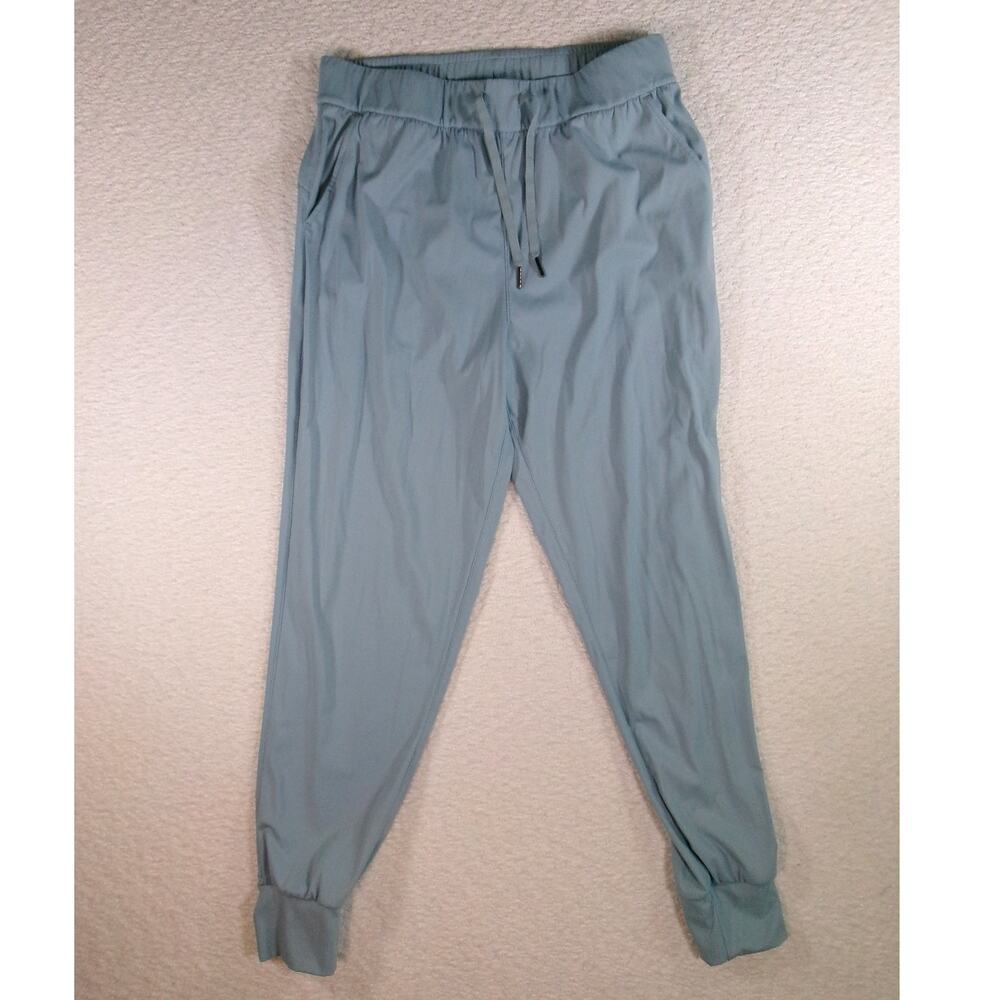 Sage Collective Women’s Dusty Blue High Rise Drawstring Activewear Joggers small